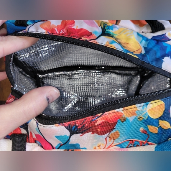 Colorful Floral Cosmetic Bag - Picture 6 of 6